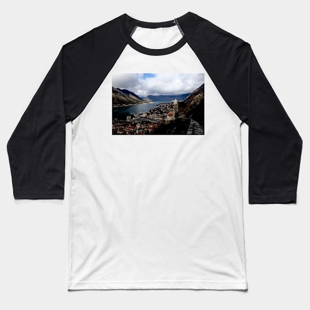 Kotor View Baseball T-Shirt by SHappe